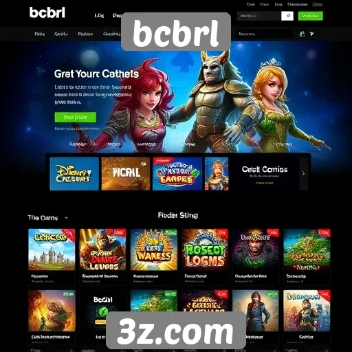 Evolução do design do site de jogos bcbrl