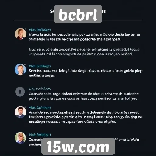 feedback dos usuários sobre o design do bcbrl